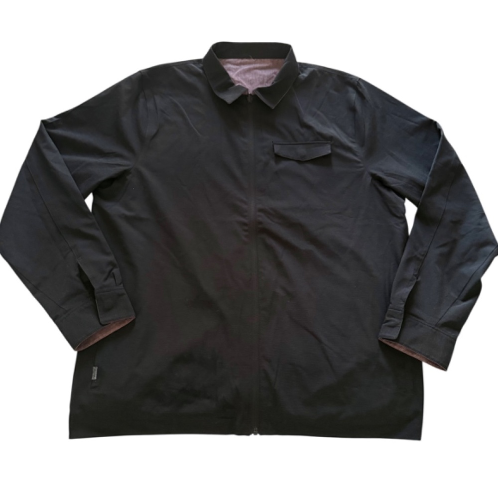 Travis Mathew REVERSIBLE ZIP JACKET in Black /Wine XL Like New